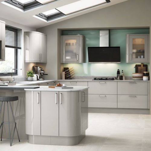 Solo Modern 22 – Contemporary Zola Gloss Cashmere Kitchen